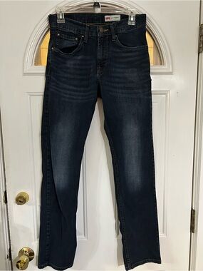 Wrangler Men’s Slim Straight Jeans - Dark Blue Wash